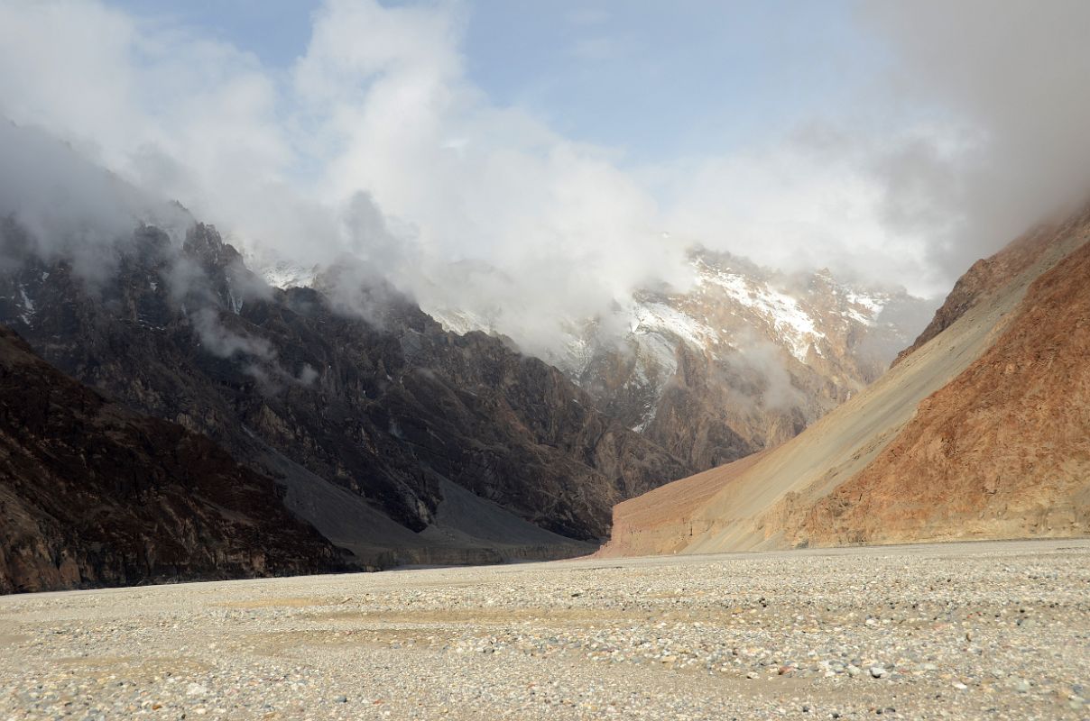 10 Clearing Weather Ahead In Wide Shaksgam Valley Between Kerqin And River Junction Camps On Trek To K2 North Face In China